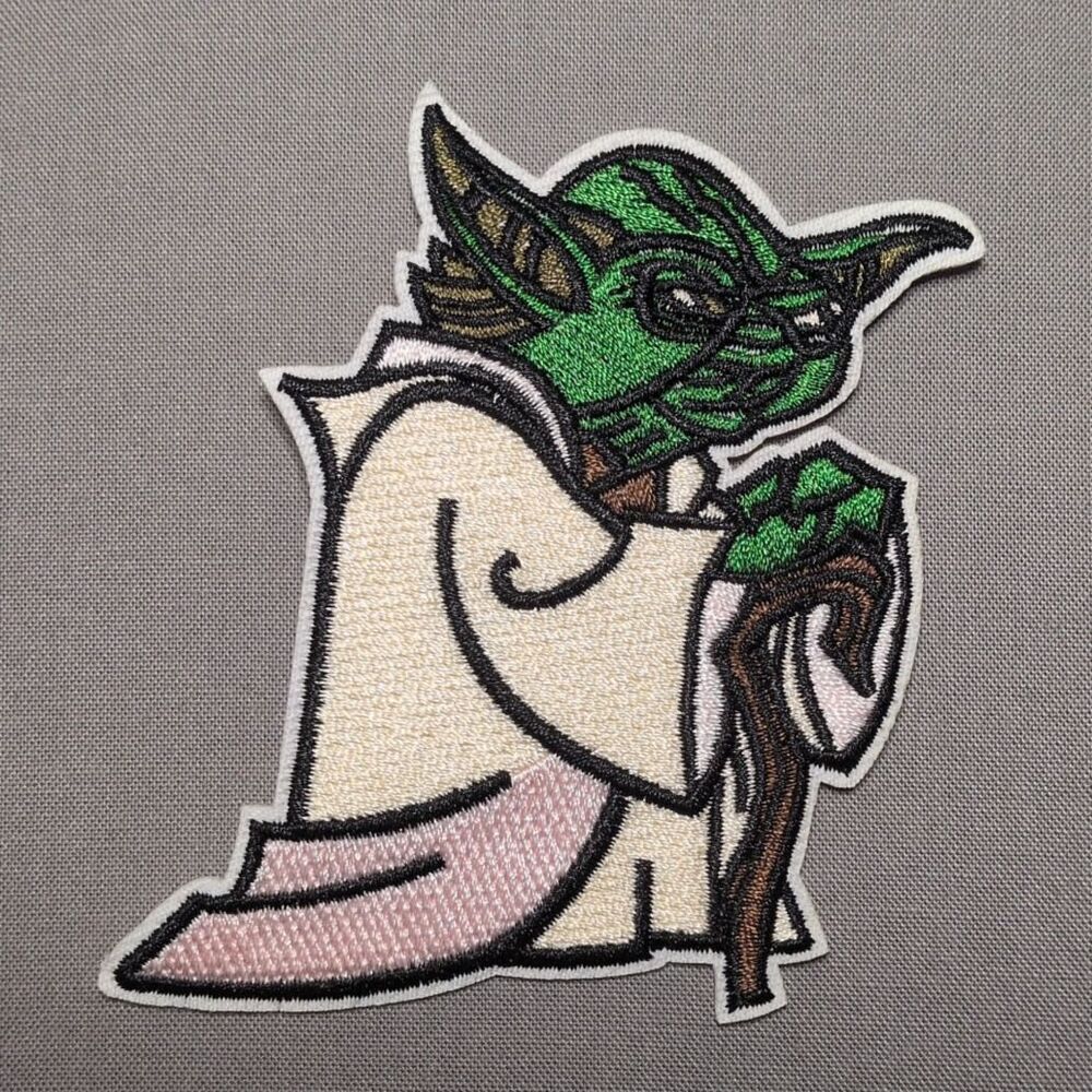 Yoda Star Wars Iron On Patch | Embroidered Character Patch
